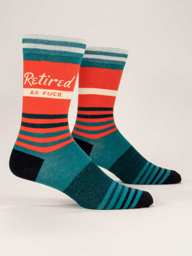BLUQ Men's Crew Socks - Retired As F*ck