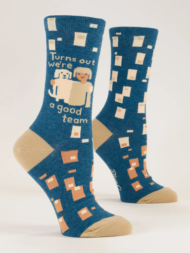 BLUQ Turns Out We're A Good Team Women's Crew Socks