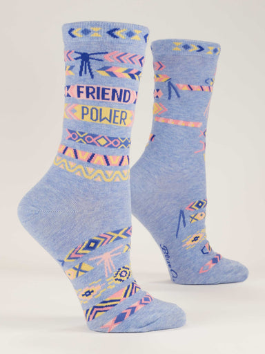 BLUQ Friend Power Women's Crew Socks