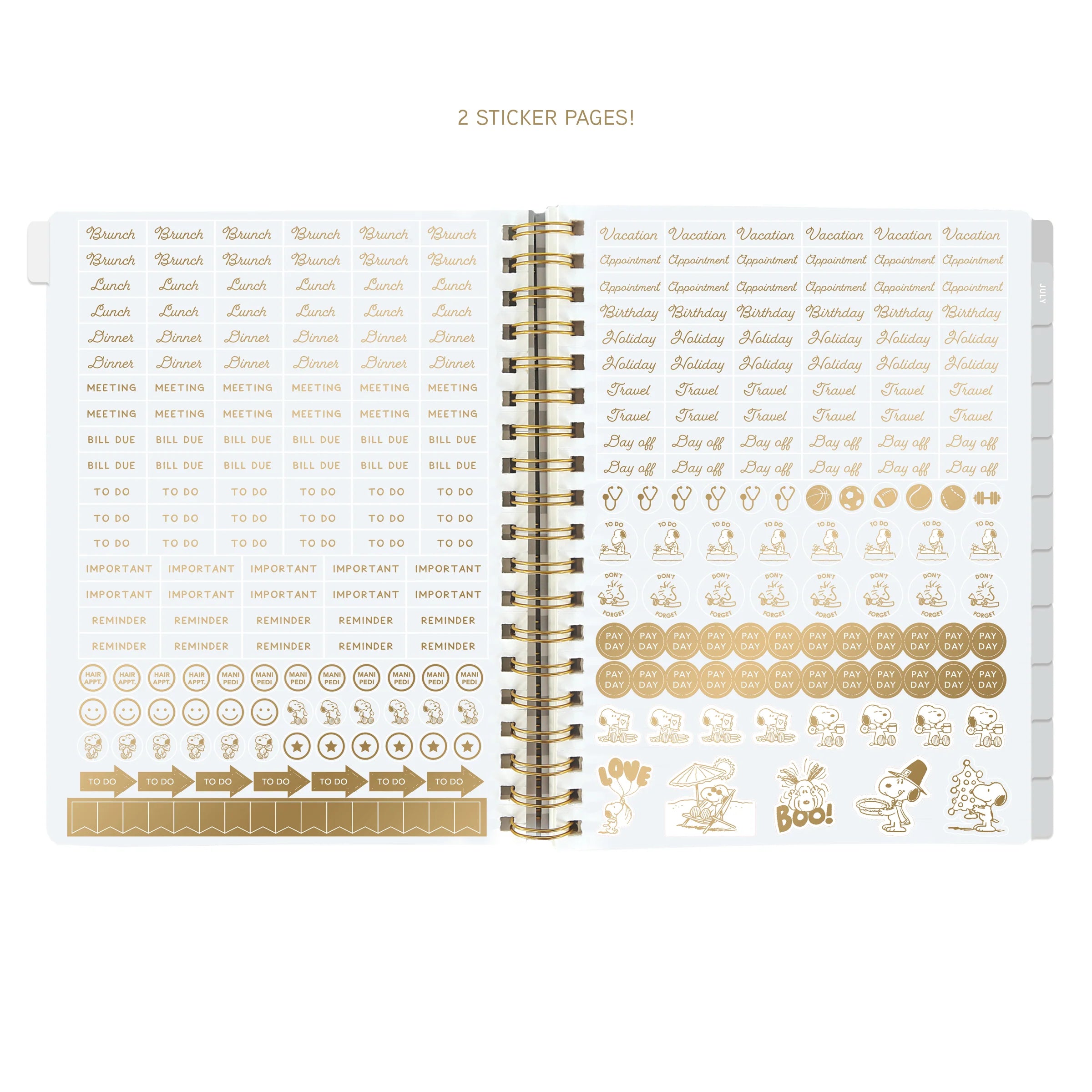 GRPH Peanuts: Plan 2027 Spiral-Bound Engagement Calendar
