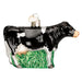 Old World Christmas Black Dairy Cow Ornament