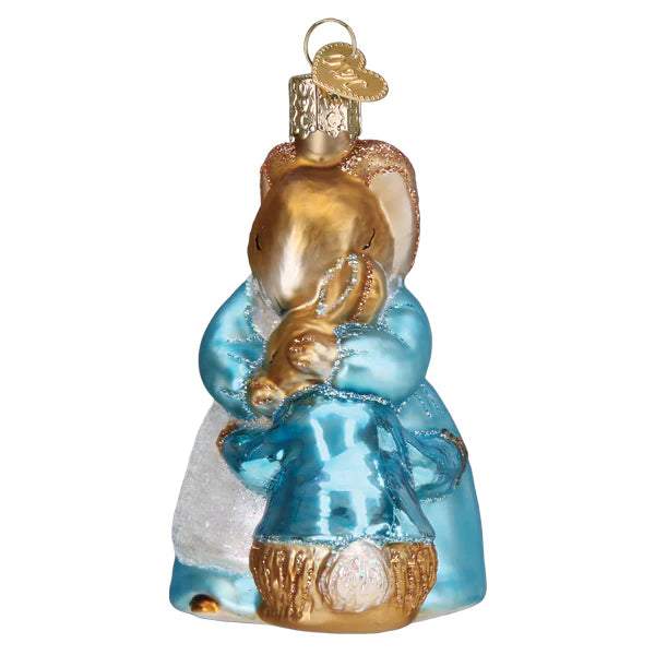 Old World Christmas Peter and Mrs. Rabbit Ornament