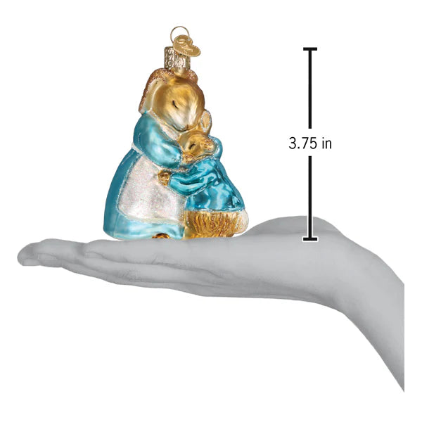 Old World Christmas Peter and Mrs. Rabbit Ornament