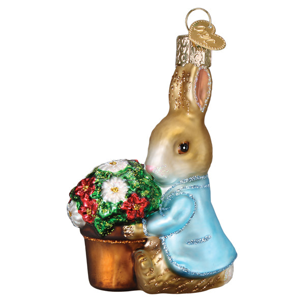 Beatrix Potter Peter Rabbit With Flower Pot Ornament