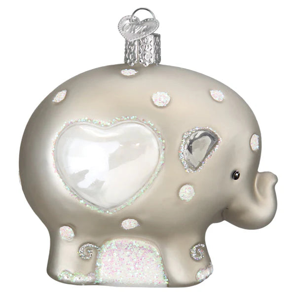 Old World Christmas Baby's 1st Elephant Ornament