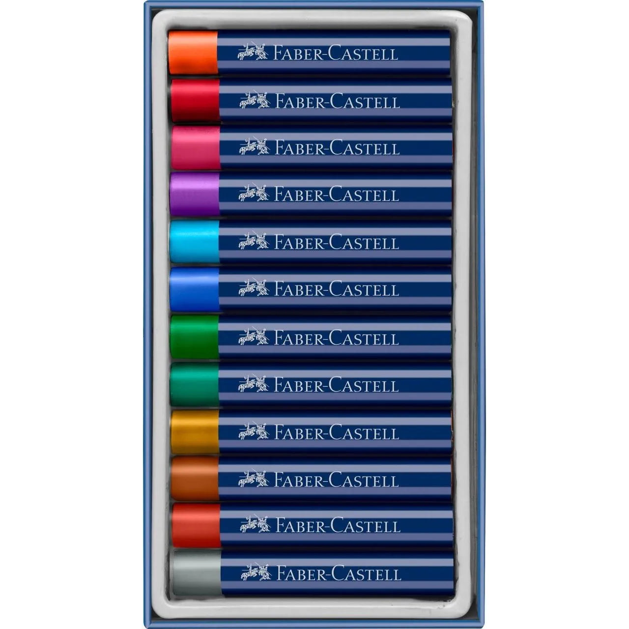 FABR OIL PASTEL MTLC 12