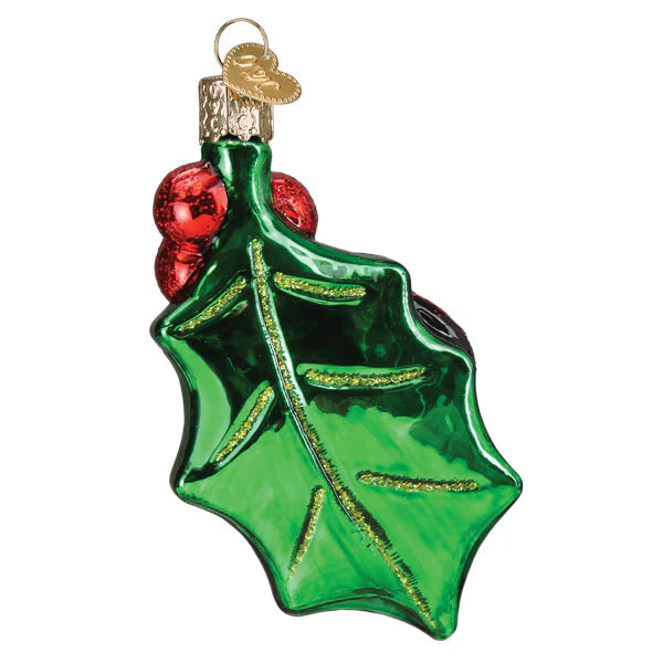 Old World Christmas Holly Ladybug Ornament