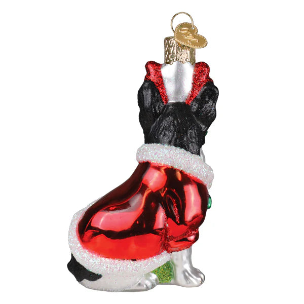 Old World Christmas Holiday French Bulldog Ornament