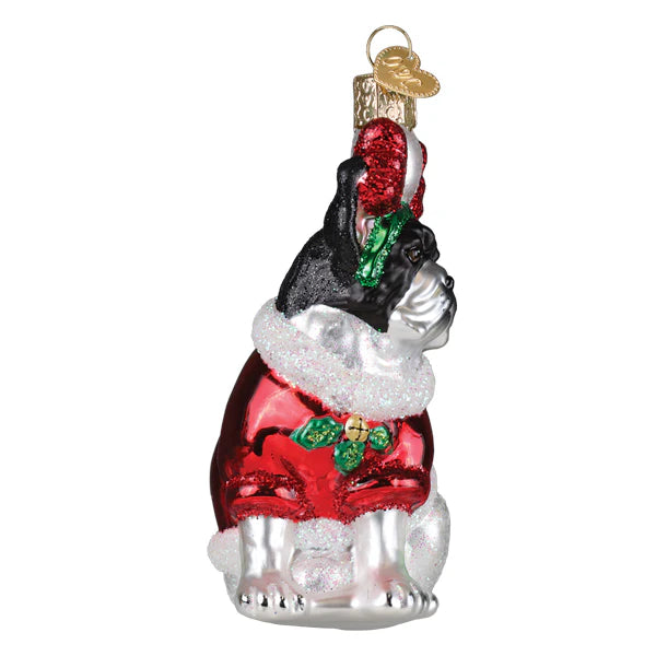 Old World Christmas Holiday French Bulldog Ornament