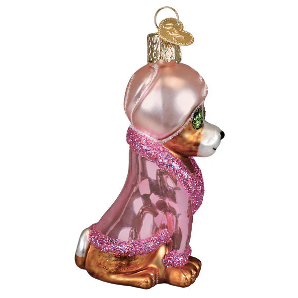 Old World Christmas Spa Dog Ornament