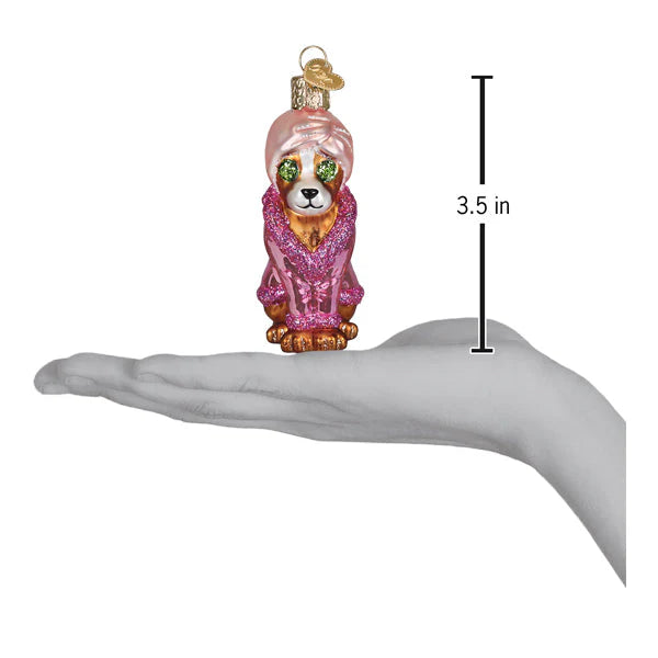 Old World Christmas Spa Dog Ornament