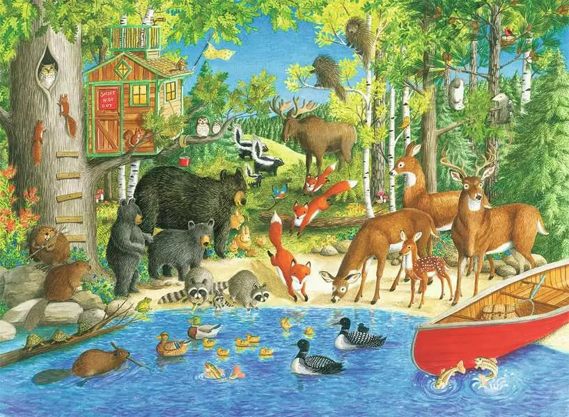 Woodland Friends 200 Piece Puzzle