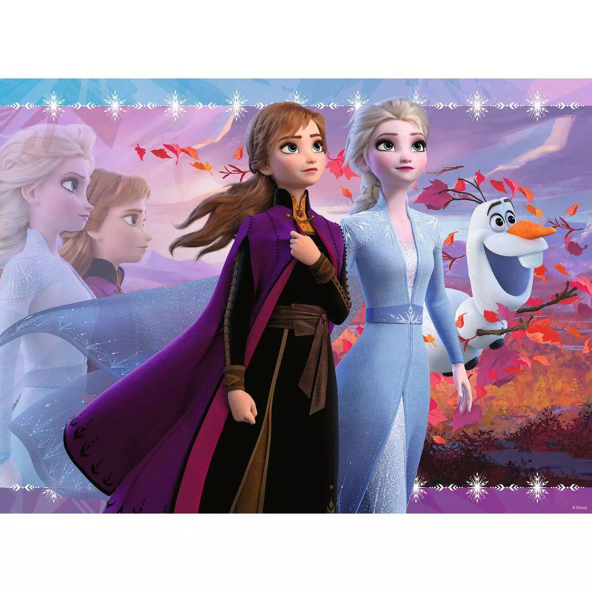 Disney Strong Sisters Frozen II 100 Piece Glitter Puzzle