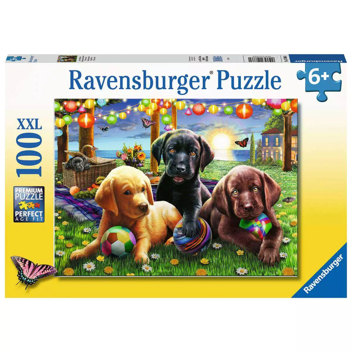 Puppy Picnic 100 Piece Puzzle