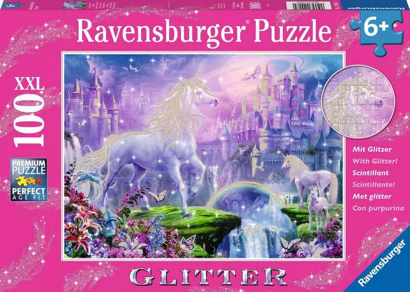 Glitter Unicorn Kingdom 100 Piece Puzzle