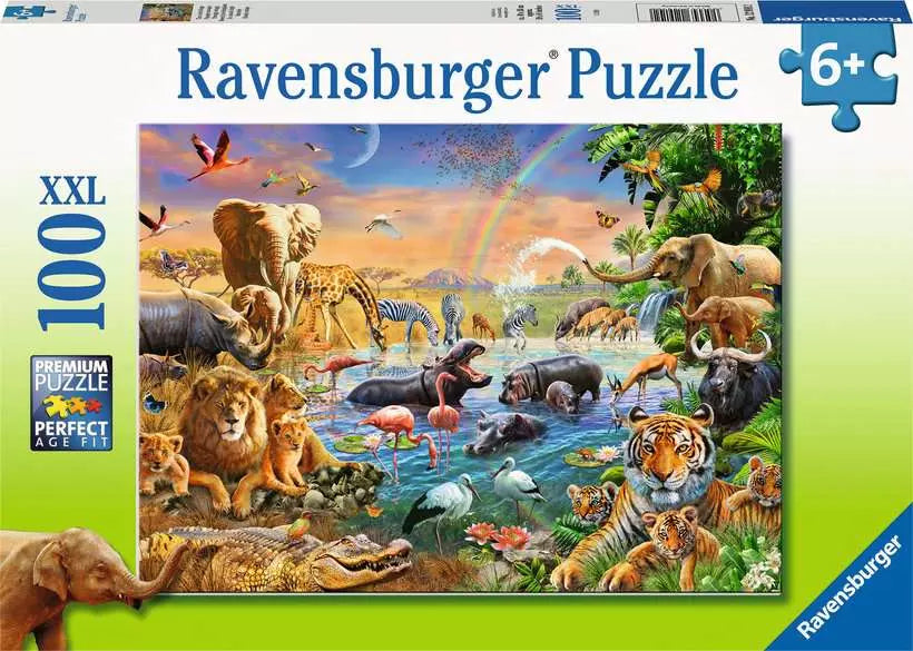Savannah Jungle Waterhole 100 Piece Puzzle