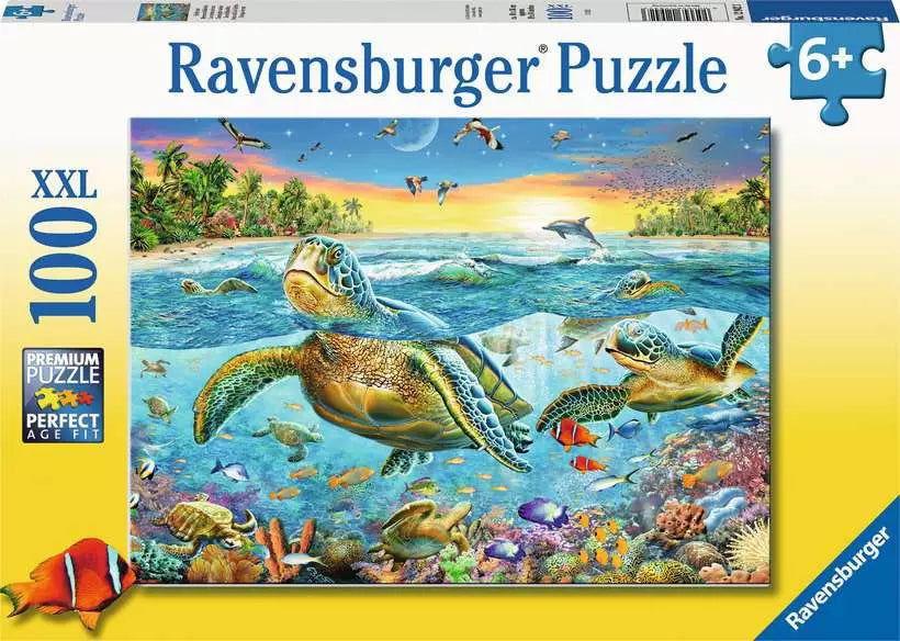 Swim With Sea Turtles 100 Piece Puzzle