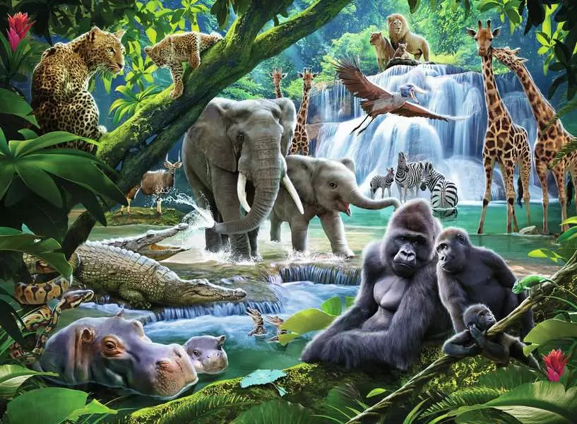 Jungle Animals 100 Piece Puzzle