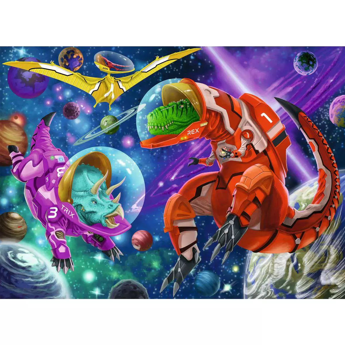 Space Dinosaurs 200 Piece Puzzle