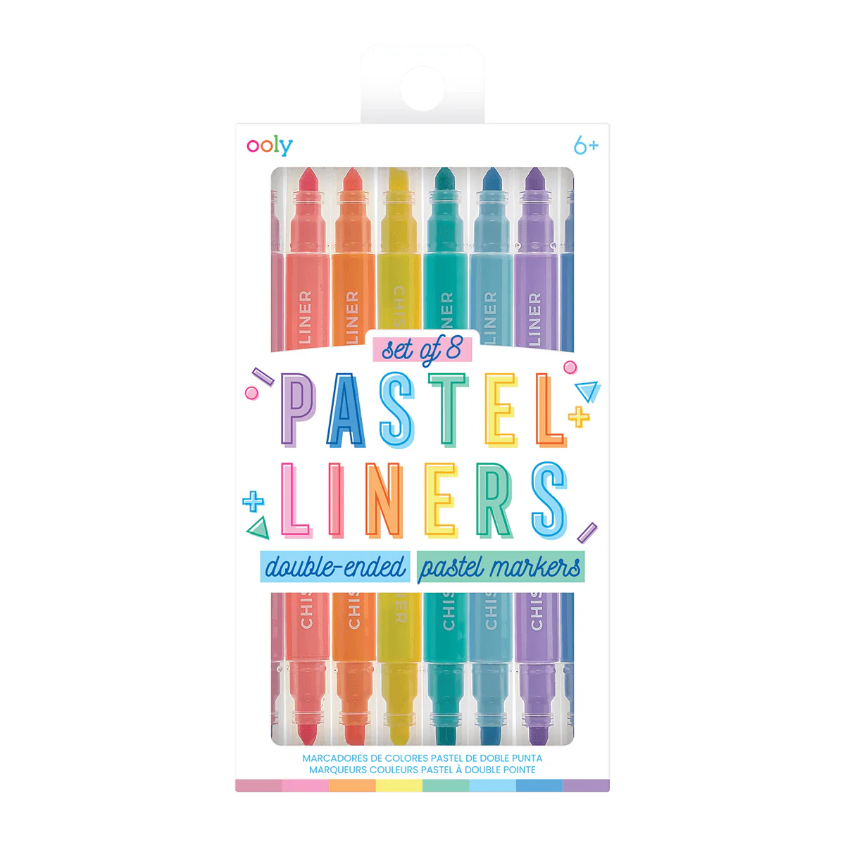 OOLY Pastel Liners Set of 8 Double Ended Pastel Liners
