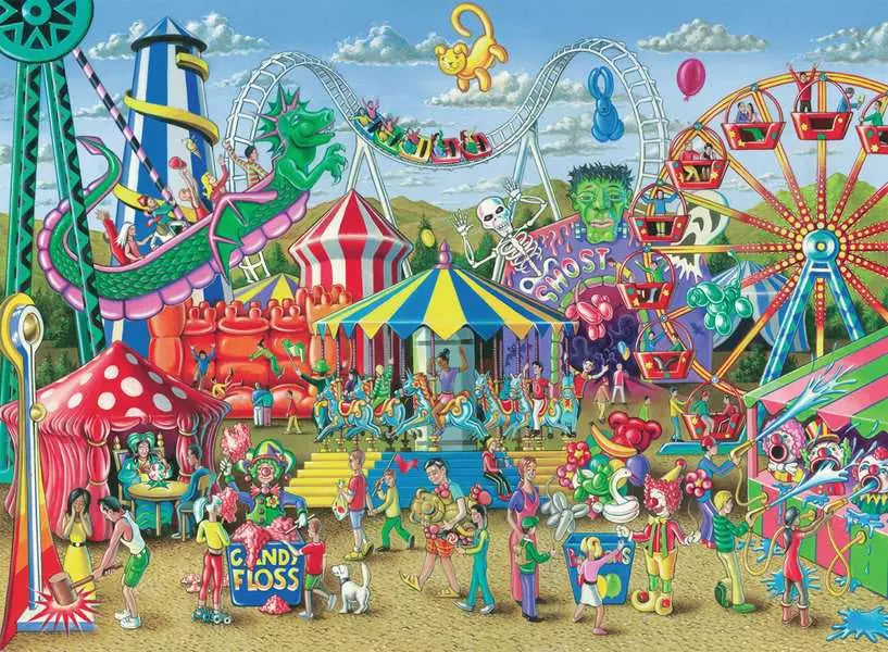 Fun at the Carnival 300 Piece Puzzle
