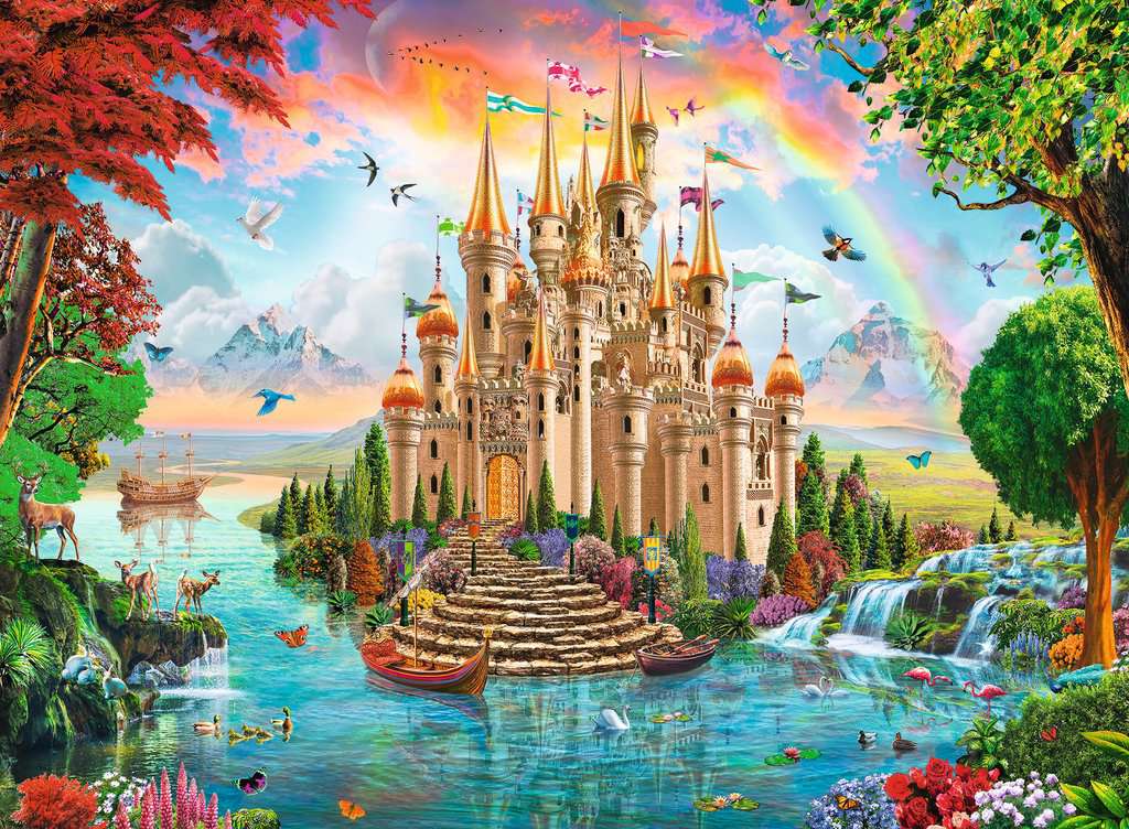 Rainbow Castle 100 Piece Puzzle    