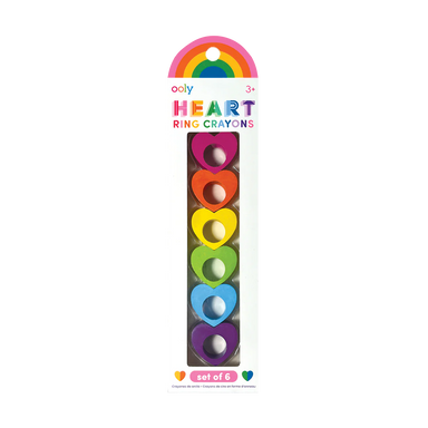 Heart Ring Crayons - Set of 6
