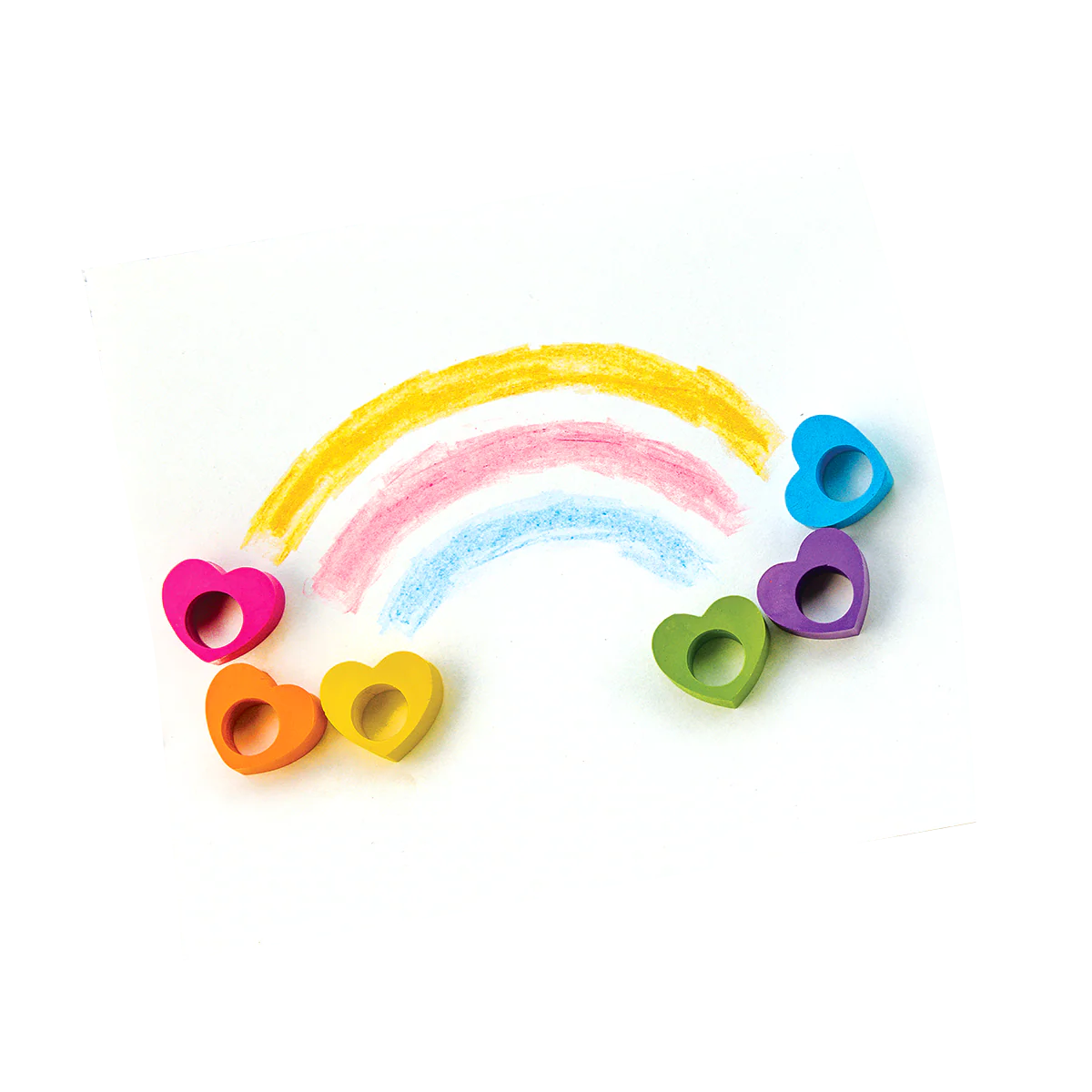 Heart Ring Crayons - Set of 6