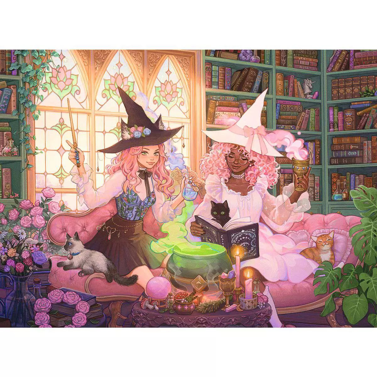 Enchanting Library 200 Piece Puzzle