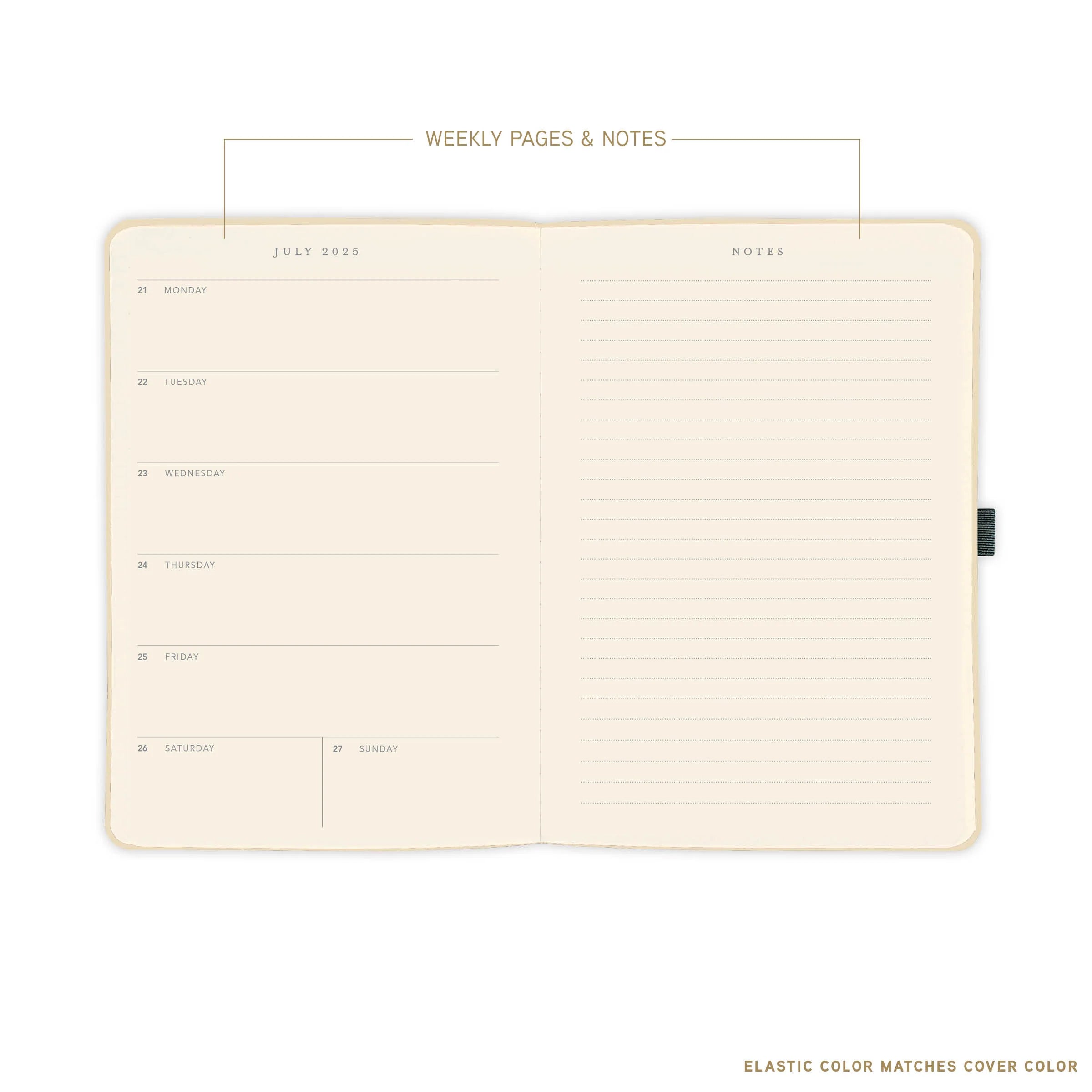 Apollo Collection Red 2026 18-Month 6x8 Vegan Leather Planner
