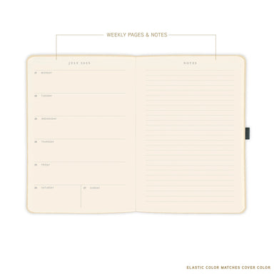 Apollo Collection Red 2026 18-Month 6x8 Vegan Leather Planner