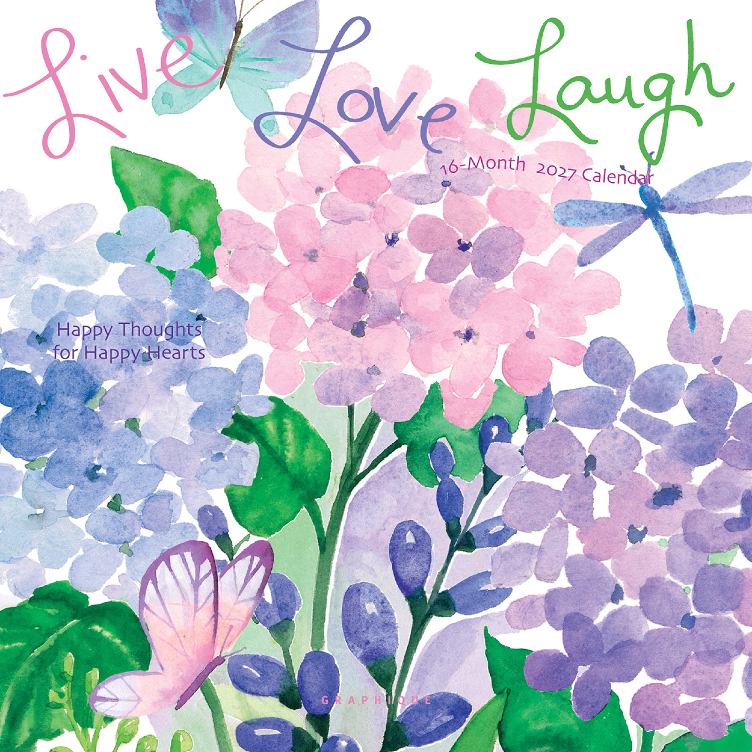GRPH Live, Love, Laugh 2027 Mini Wall Calendar