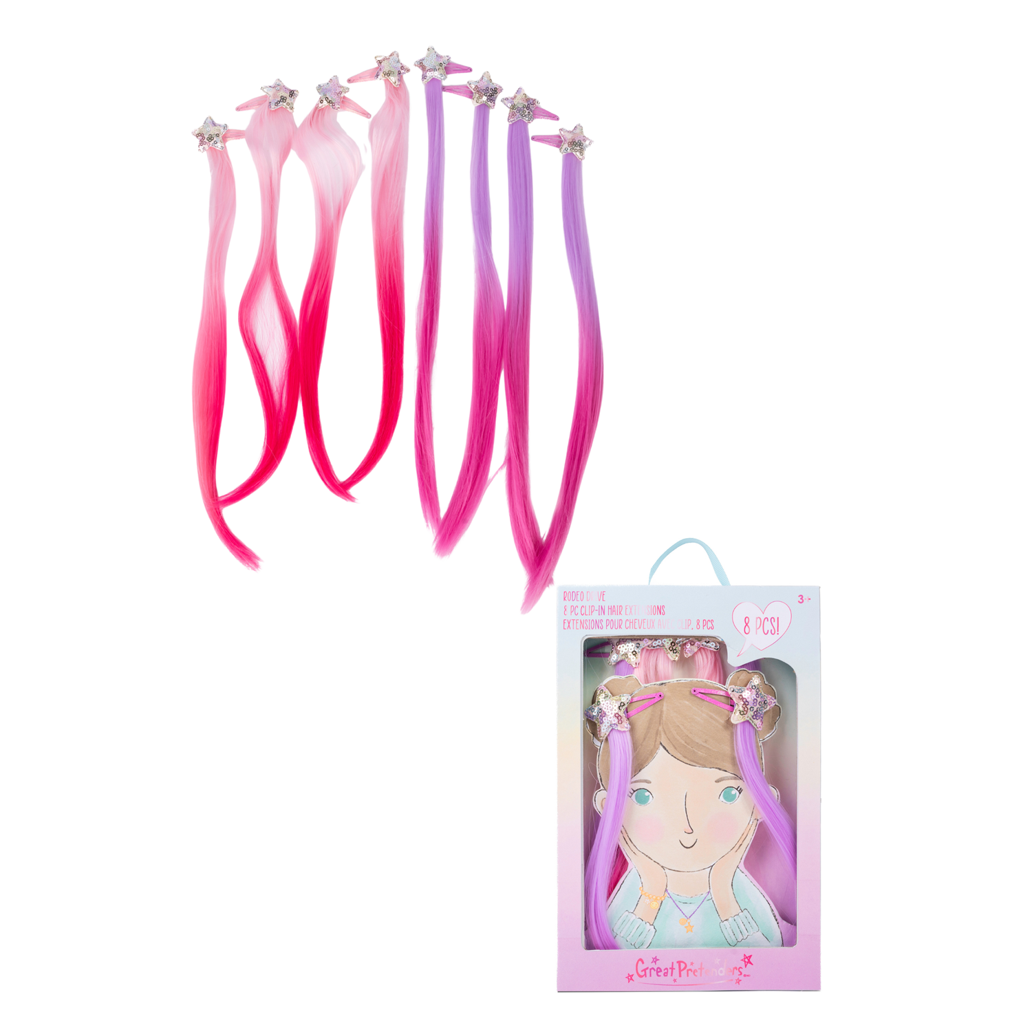 CE Rodeo Drive Multi Colour Clip In Extensions