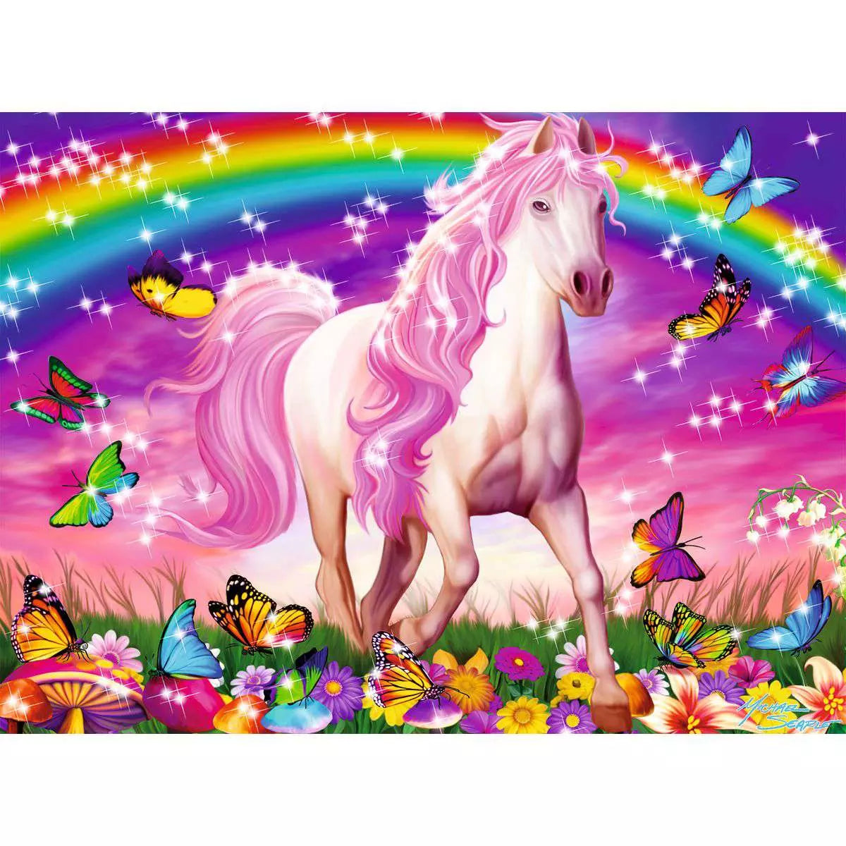 Horse Dream Glitter 100 Piece Puzzle
