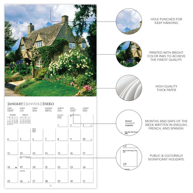 Cottages 2026 Wall Calendar