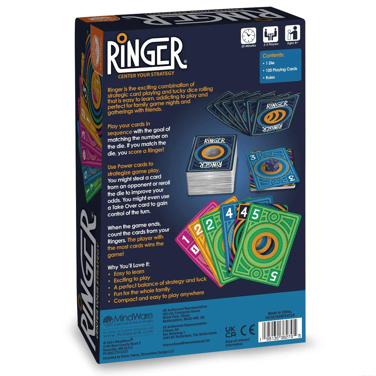 MIND Ringer Family Card Game
