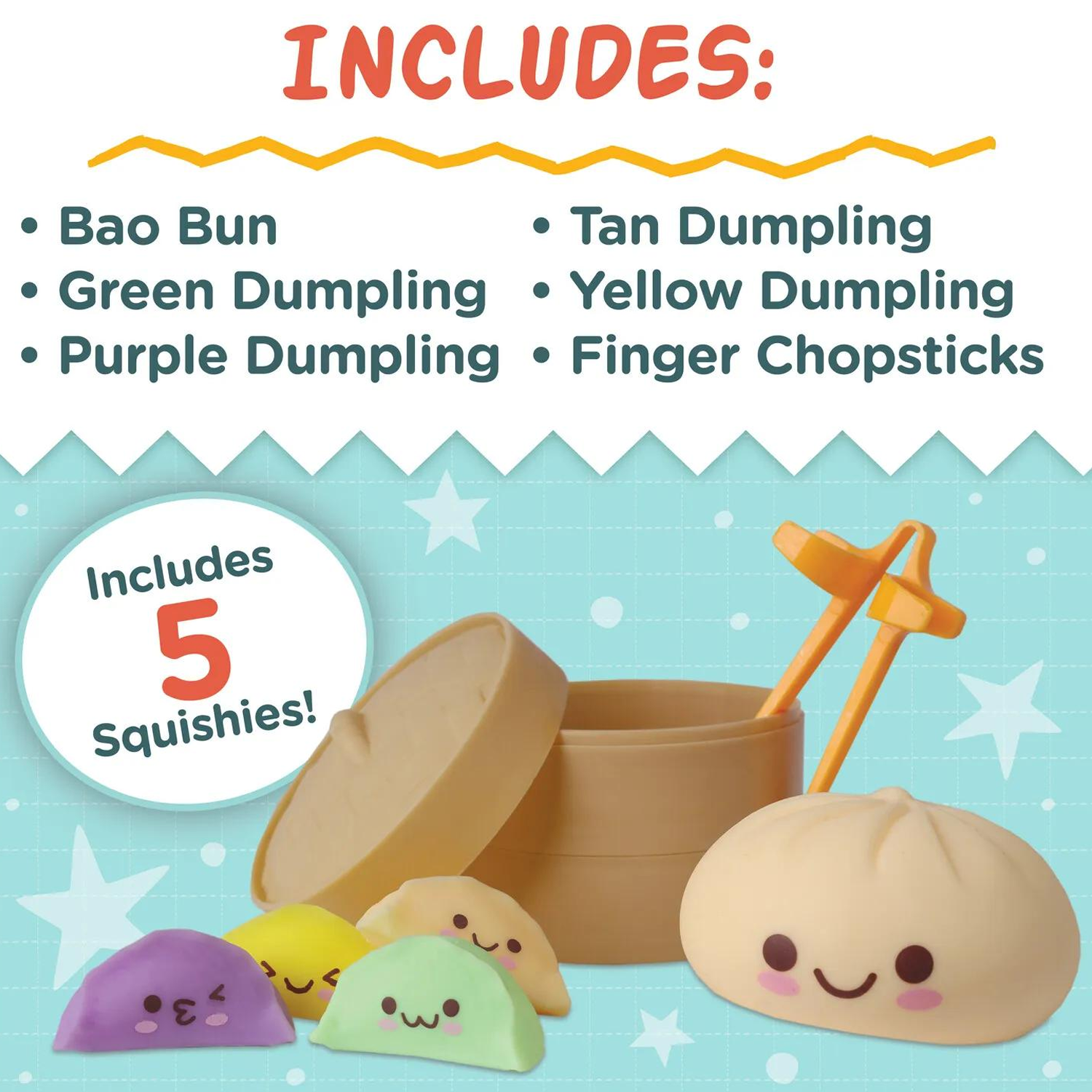 MIND Foodie Fidgets - Squishy Bao Bun and Dumplings
