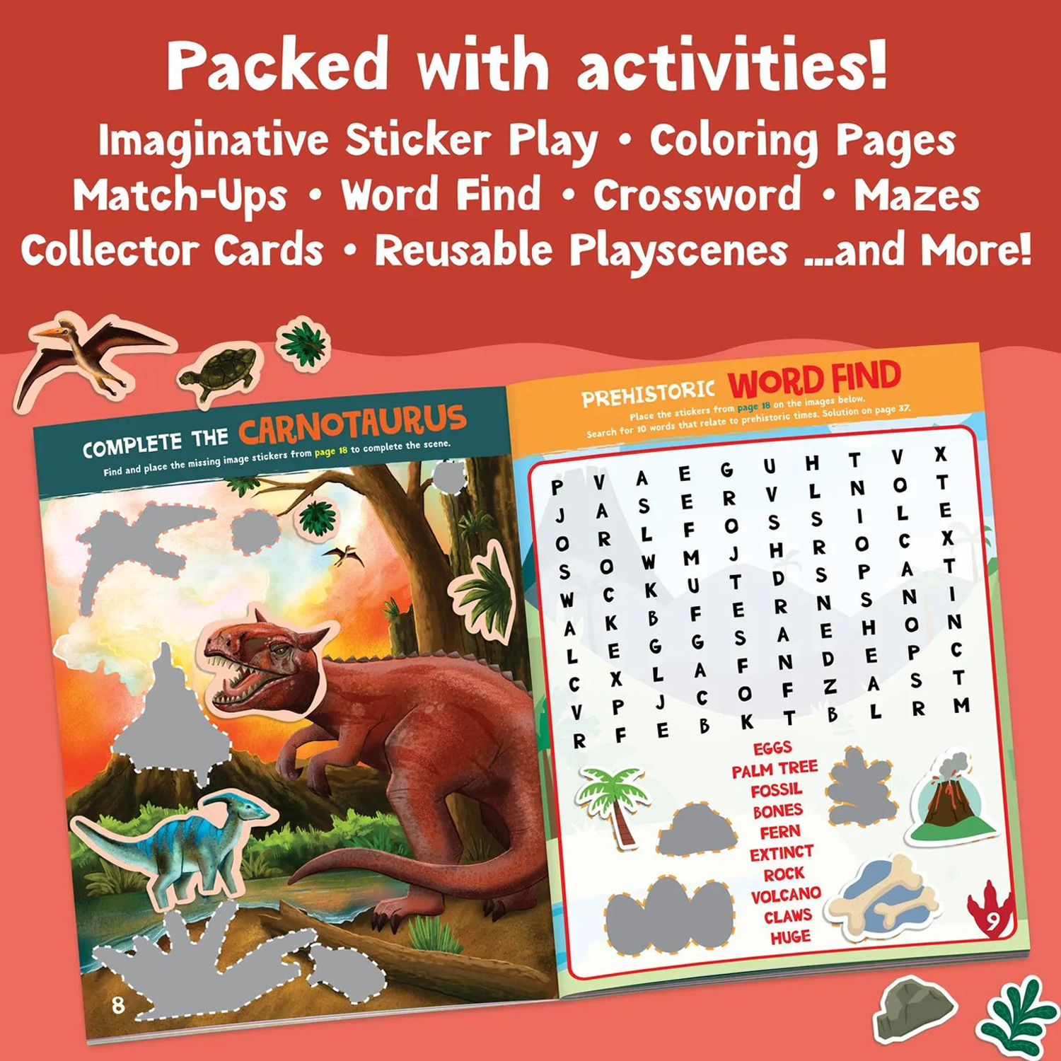MW Dinosaur Sticker Activity Book