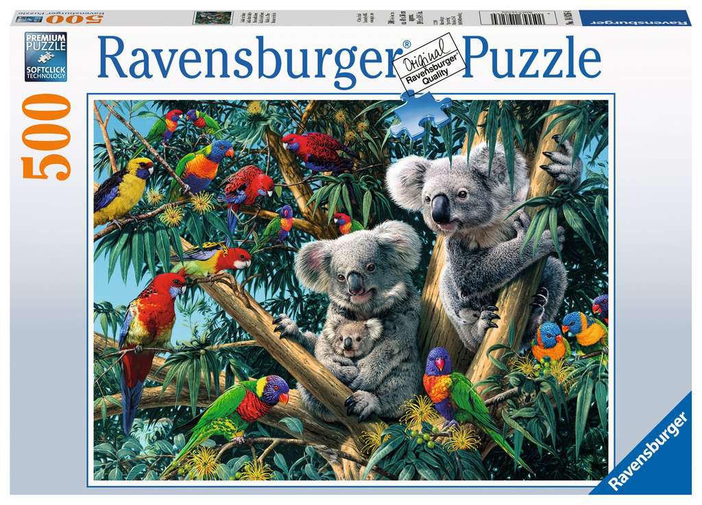 Koalas In A Tree 500 Piece Puzzle    
