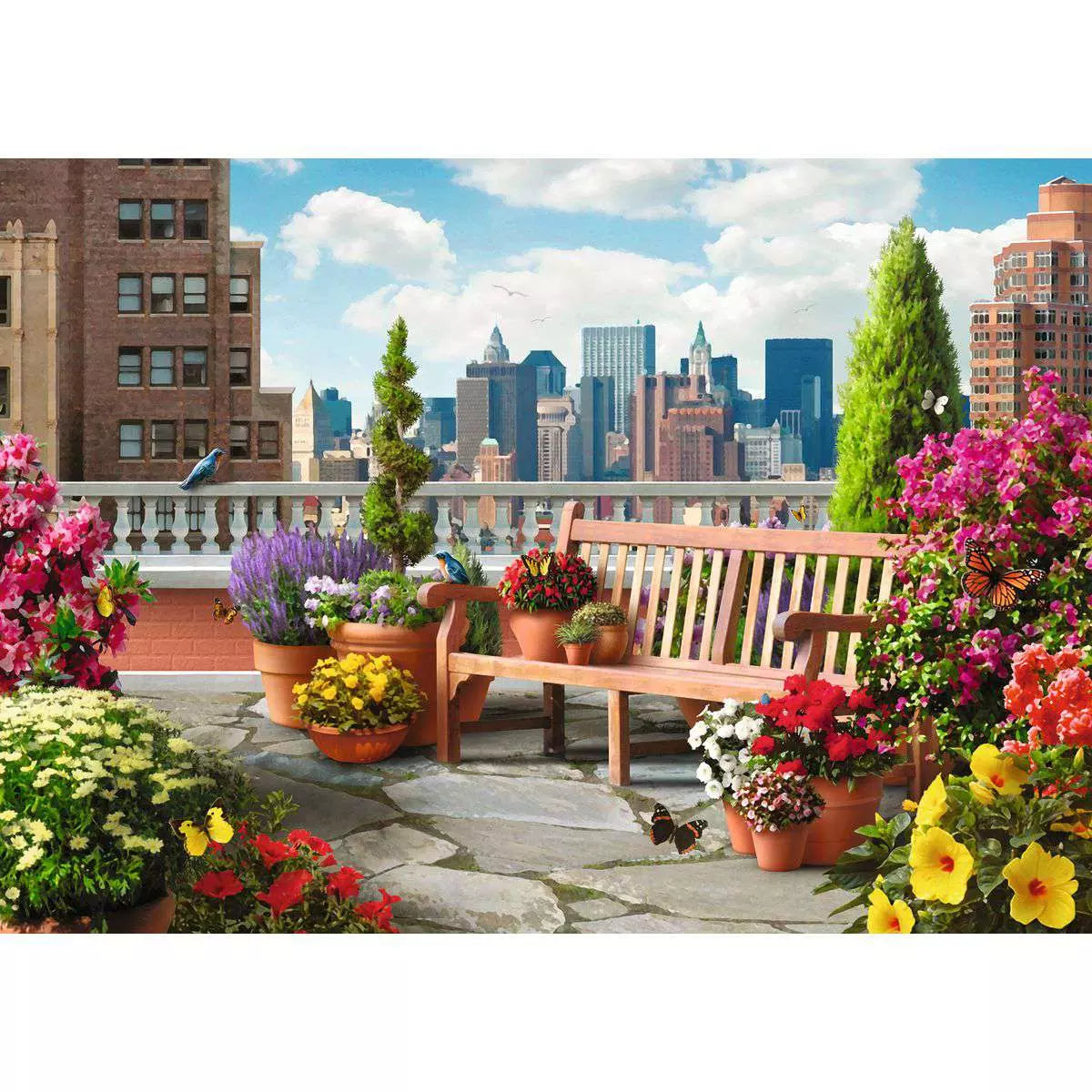 Rooftop Garden 500 Piece Large Format Puzzle