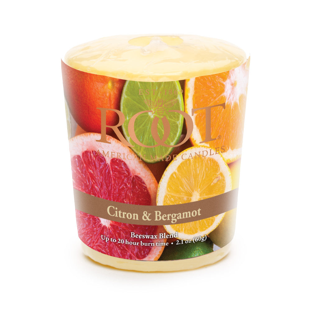 Root Candles Votive Citron & Bergamot
