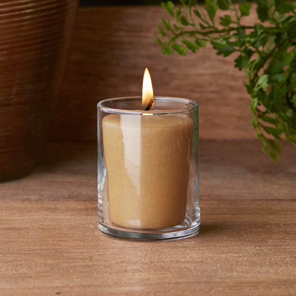 Root Candles Votive Amber & Oak