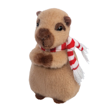 Capybara With Striped Scarf