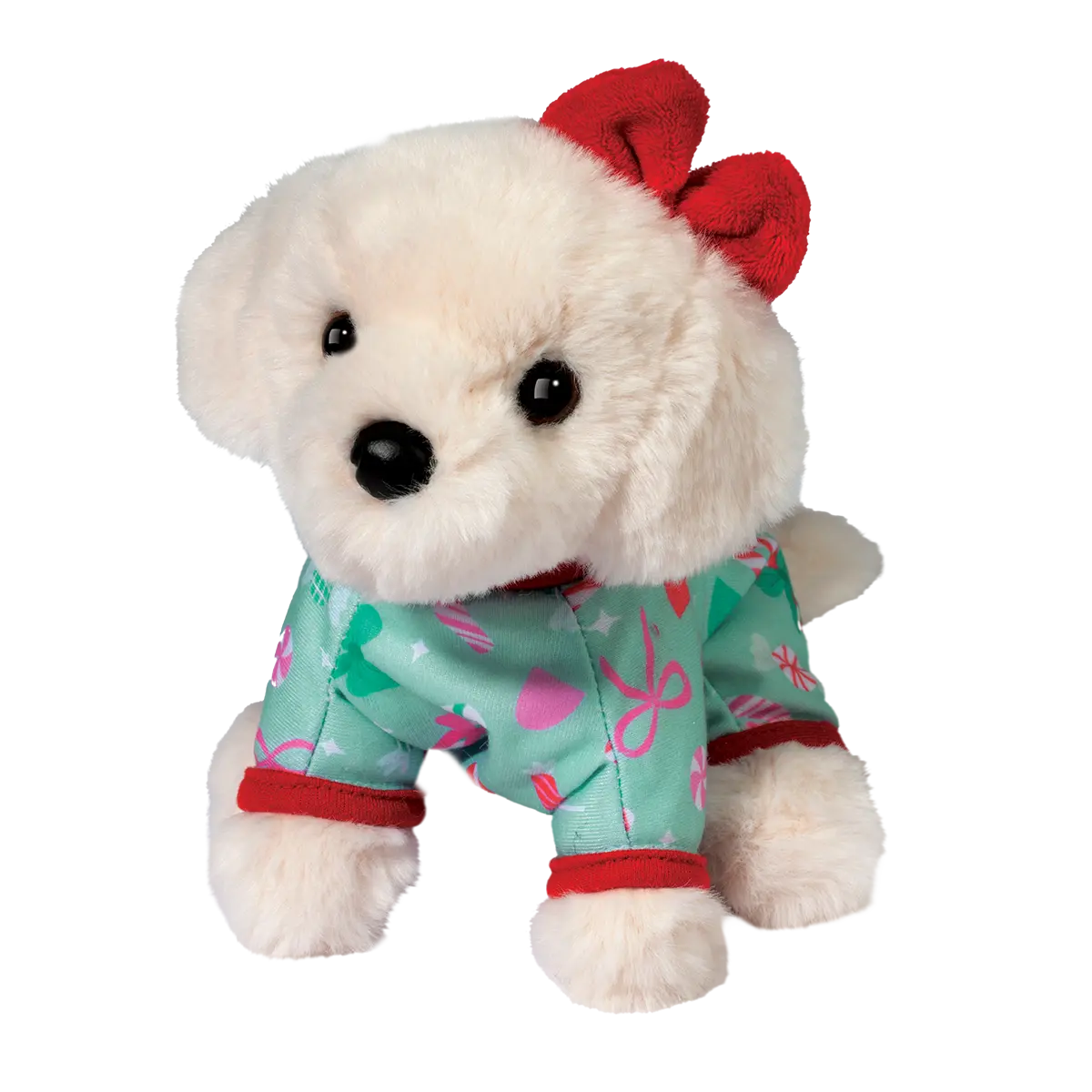 White Lab With Christmas Pajamas - Small