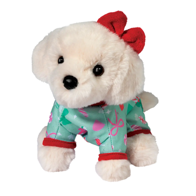 White Lab With Christmas Pajamas - Small