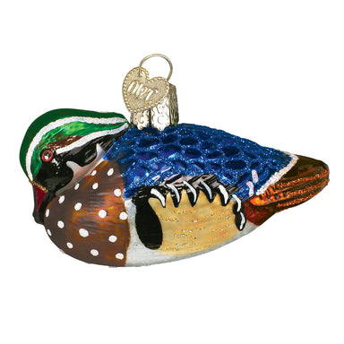 Old World Christmas Wood Duck Ornament    