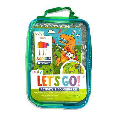 OOLY Let's Go! Activity & Coloring Kit - Robo Dinos
