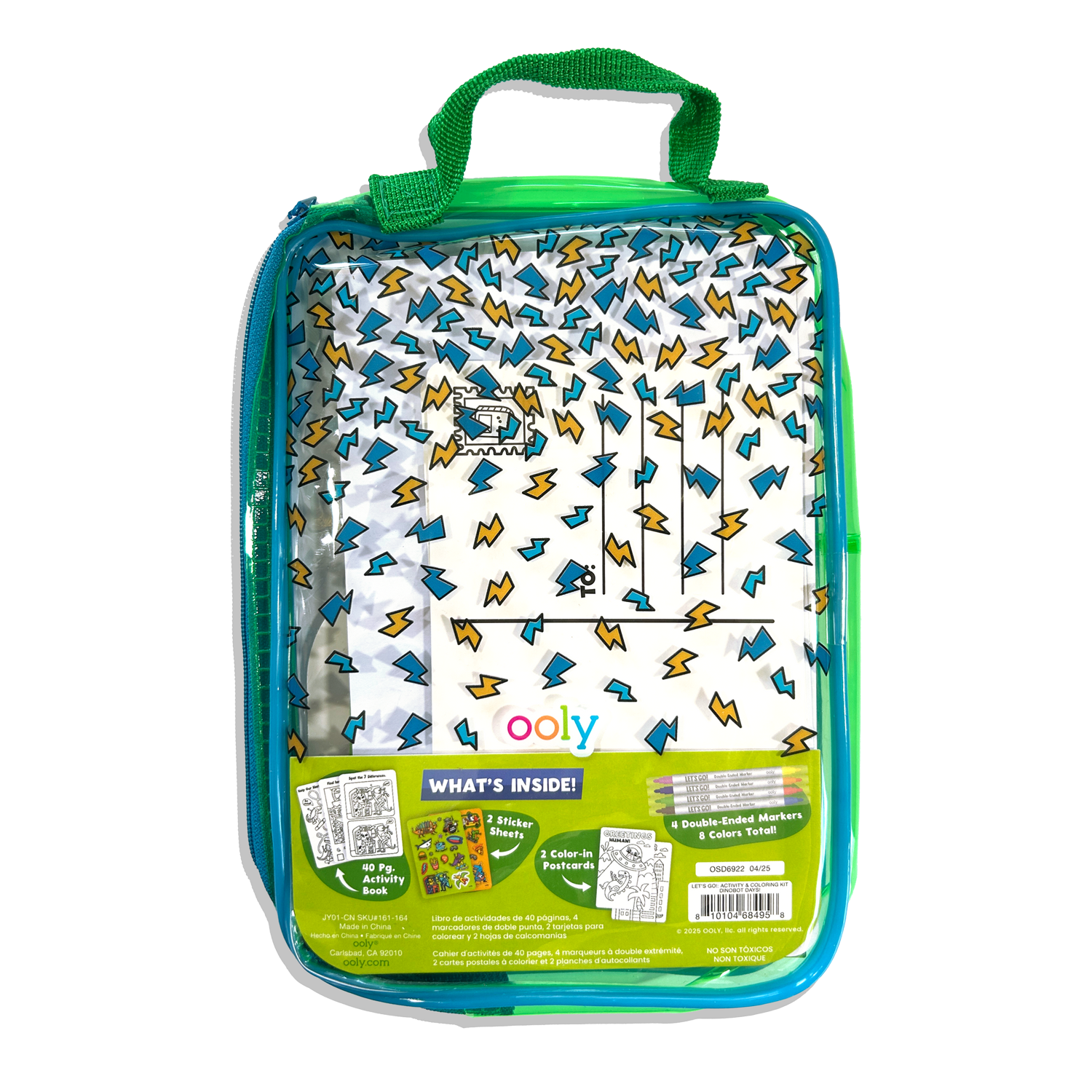 OOLY Let's Go! Activity & Coloring Kit - Robo Dinos