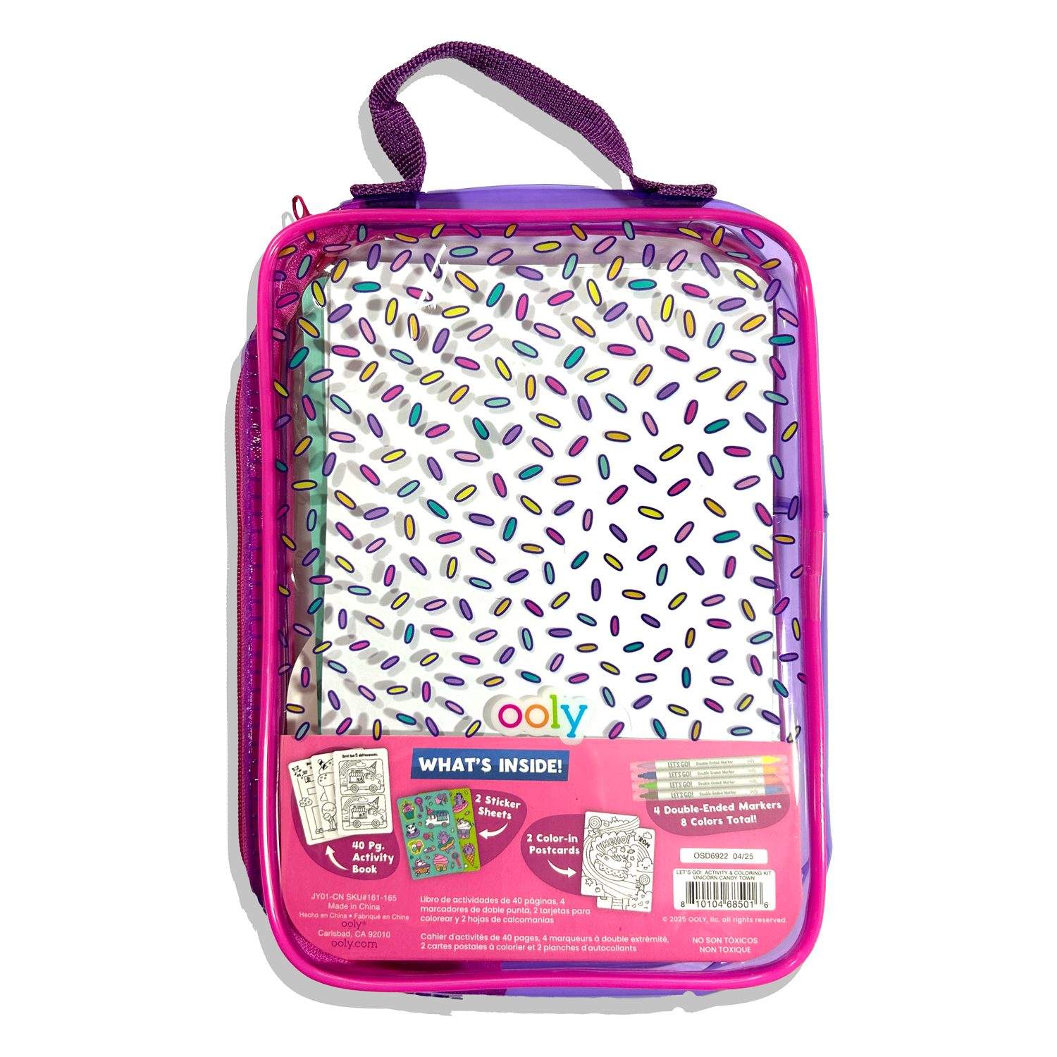 OOLY Let's Go! Activity & Coloring Kit - Unicorn Candy Town