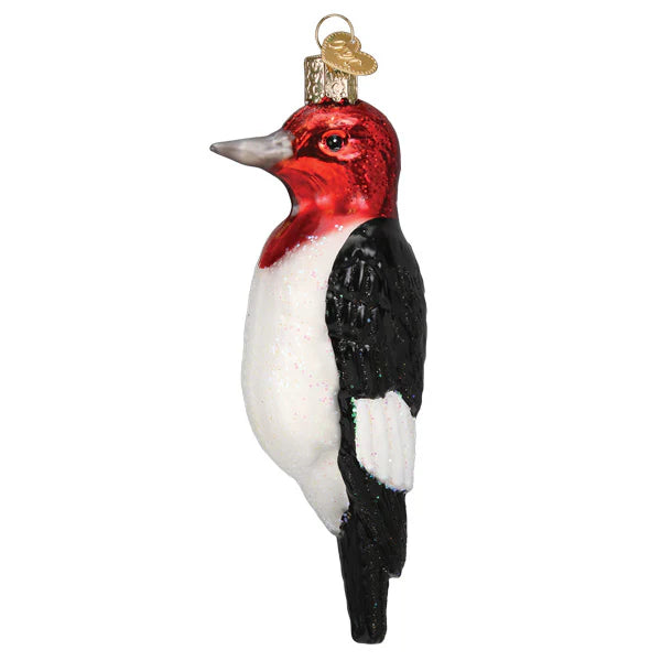 Old World Christmas Red Headed Woodpecker Ornament
